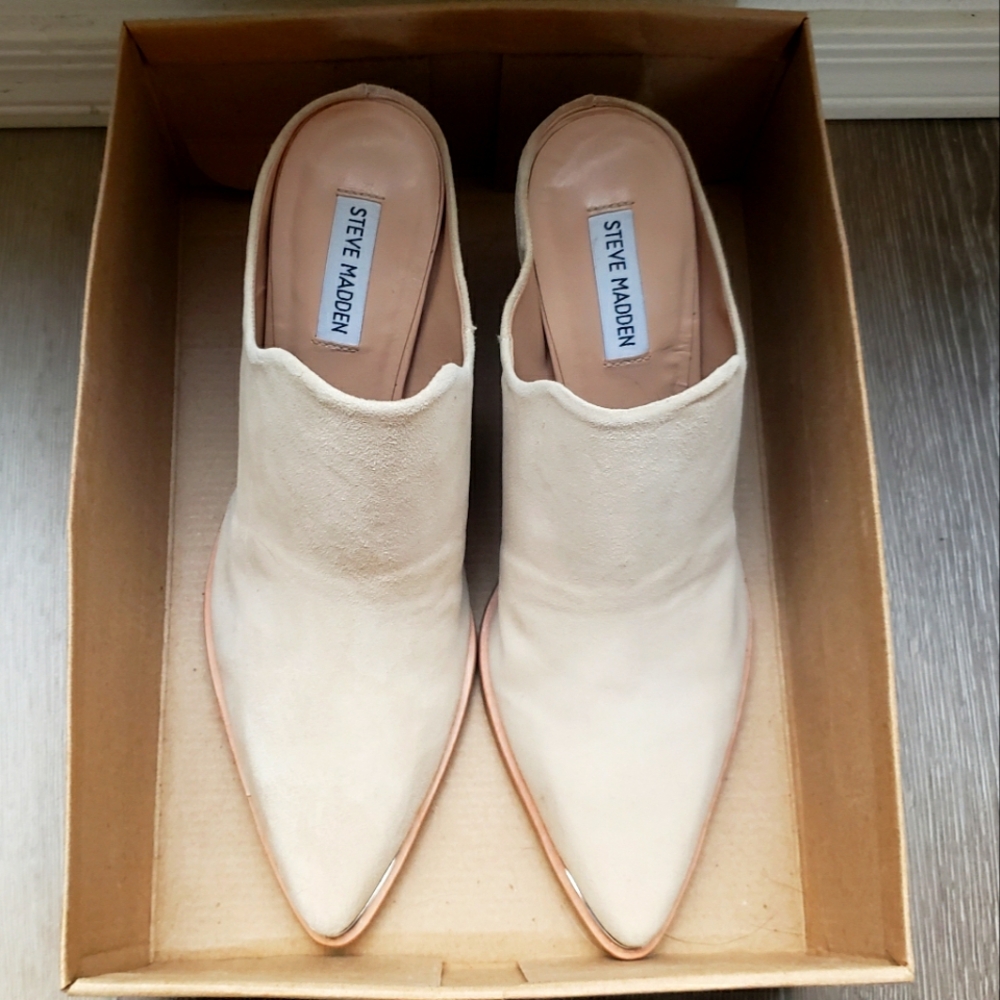 Steve Madden Heeled Booties - Tan - Size 11
